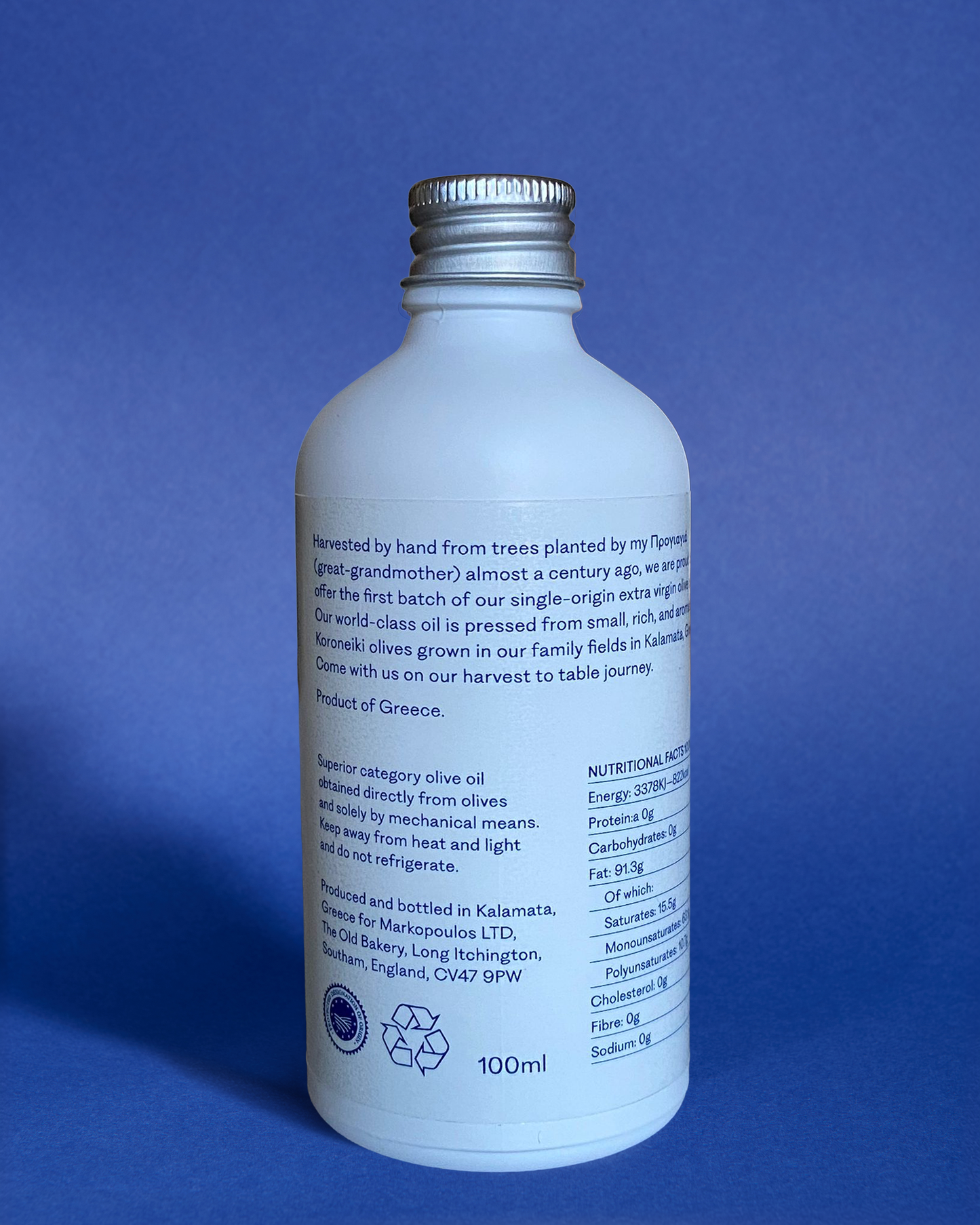 100ML SINGLE-ORIGIN EXTRA VIRGIN OLIVE OIL