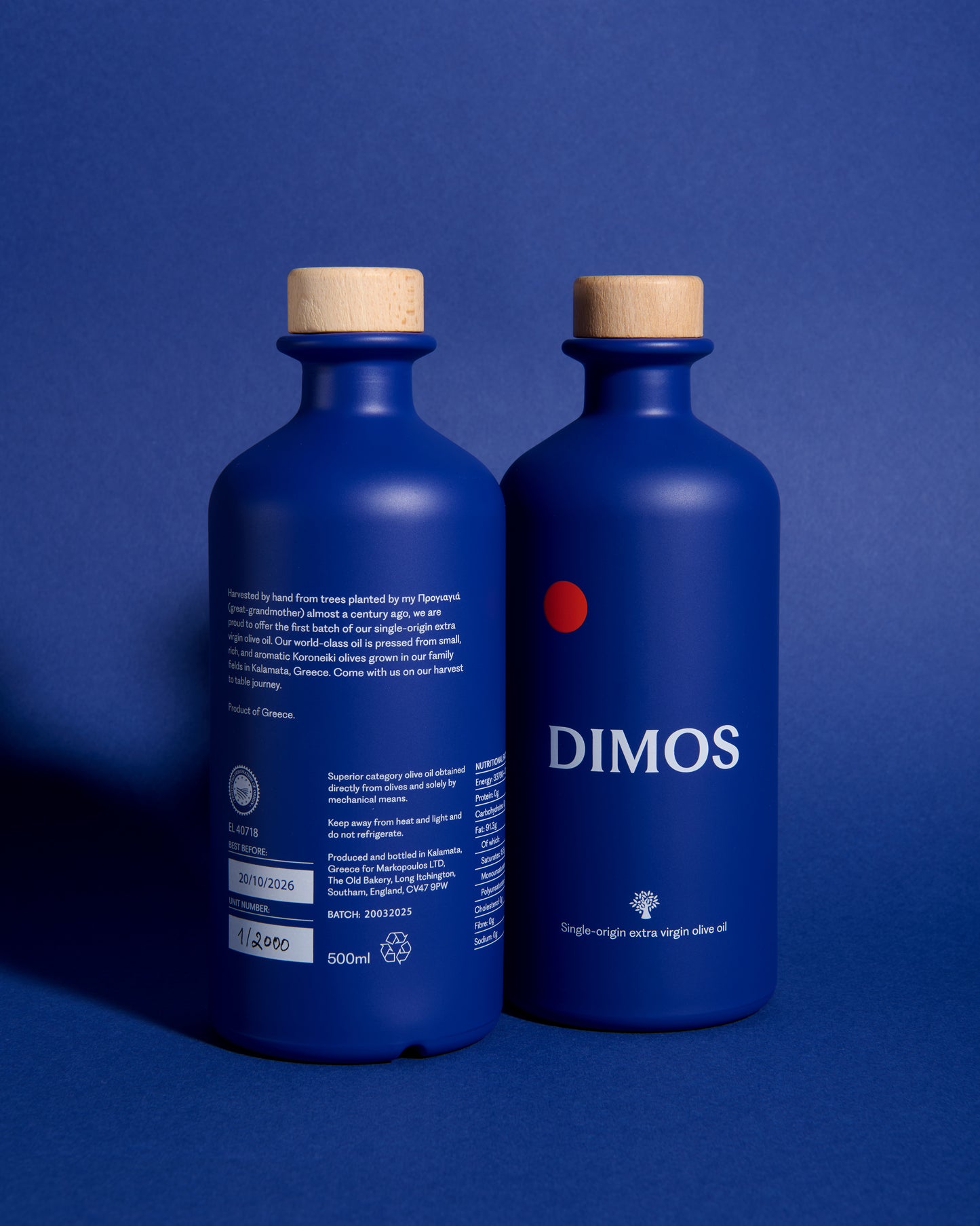 500ml SINGLE-ORIGIN, EXTRA-VIRIGN OLIVE OIL